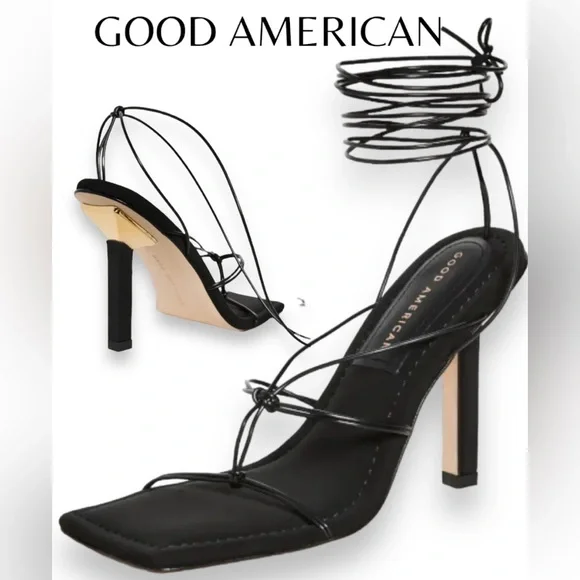 New in box Good American
Caged Slanted Sandals SOLD OUT ONLINE MSRP $195 - Picture 1 of 6